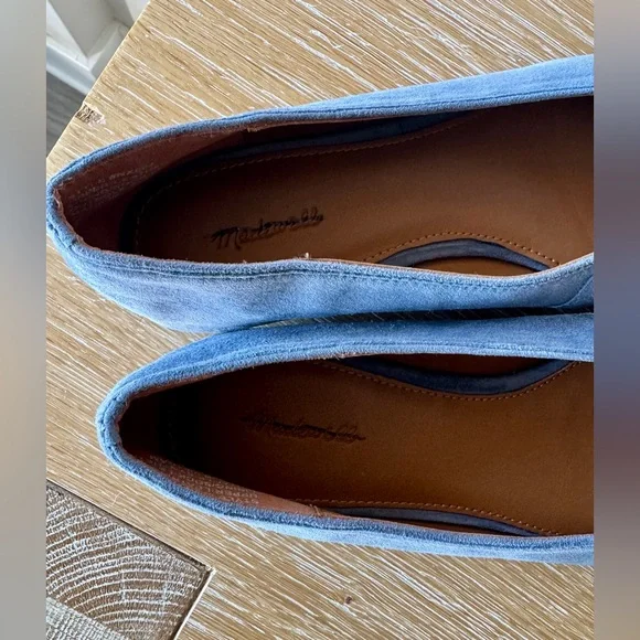 NWT! MADEWELL Women’s The Mylie Ballet Flat in Basalt Blue Suede Size 9.5 no box - Picture 6 of 15